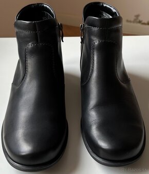U42 DÁMSKE kožené čierne čižmičky zn.ARA za 50eur - 5