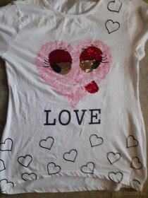 Tričko so žmurkajúcim srdiečkom - 5