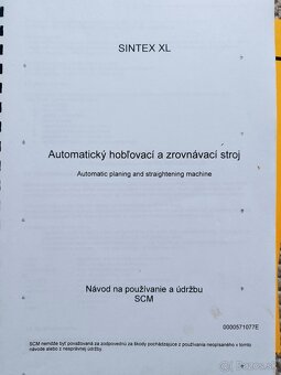 Štvorstranná hobľovačka SCM SINTEX XL - 5