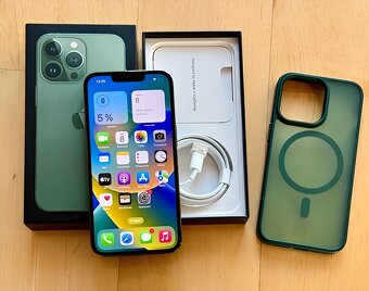 iPhone 13 Pro Alpine Green BATERIE 100% TOP - 5