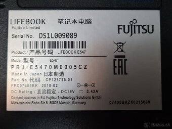 Pracovný Fujitsu E547 i5 ~2,7Ghz 14", 8Gb, 500 Gb SSD - 5