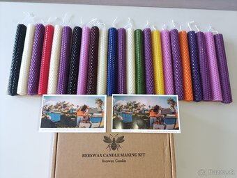 Ručne robené sviečky z včelieho vosku - 5