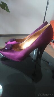 2x látkové lodičky č. 39, 38 a kožené č. 39 - 5