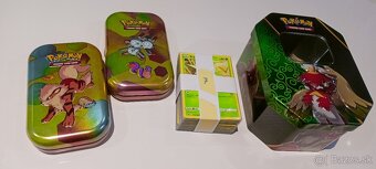 Pokémon sety - karty + plechovky - 5