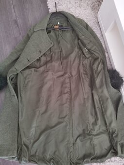 Dámsky dlhý vlnený kabát XL/42 - 5