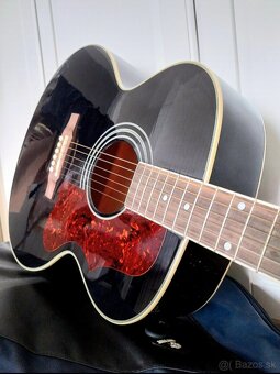 EPIPHONE EJ-200 ART ACOUSTIC JUMBO BLACK vr RITTER PÚZDRA - 5