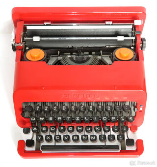 prenosný písací stroj OLIVETTI Valentine 1970te roky retro - 5