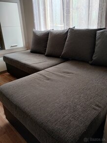Rohová sedačka+ obývacia stena - 5
