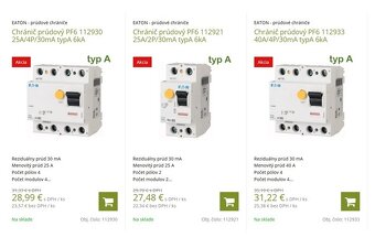 Elektroinštalačný materiál, cyky,asfora,legrand,eaton,FXP - 5