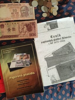 Bankovky,mince, - 5