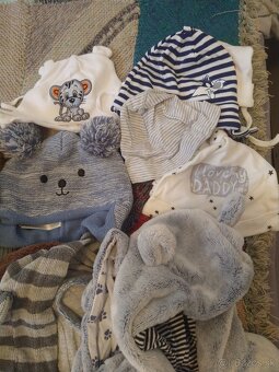 Balík chlapčenkého dojčenského oblečenia veľ. 56-68 - 5