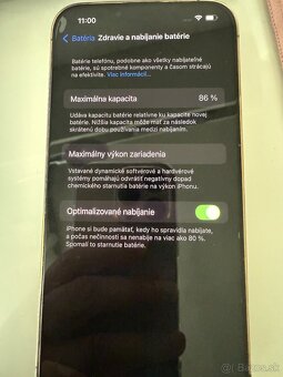 iPhone 13Pro, gold, 256GB, zivotnost baterie 86% - 5