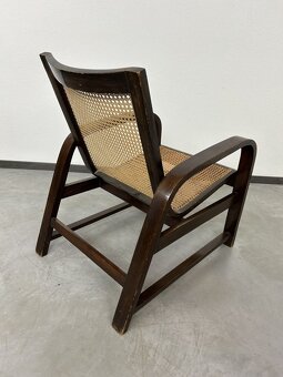 Oddychové art deco kreslo no.668 Thonet Debrecen - 5