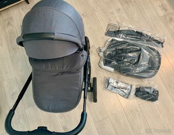 Predám kočík KINDERKRAFT SELECT Nea 2v1 Deep Grey - 5