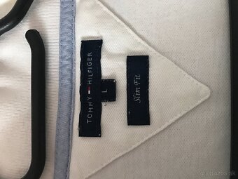 TOMMY HILFIGER originál white damske polotricko L - 5