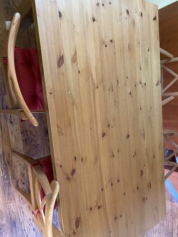 Masívny drevený stôl a 6 x stolička Ingolf - 5