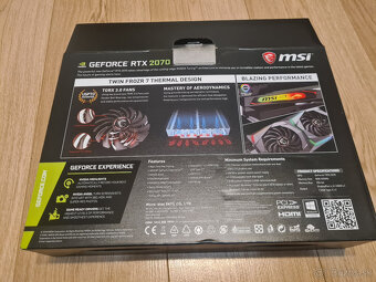 MSI GeForce RTX 2070 Gaming Z 8GB GDDR6 - 5