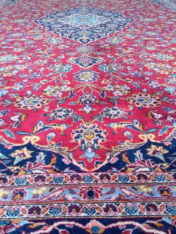 🌟Luxusný ručne viazaný perzský koberec Keshan 400×300 cm🌟 - 5