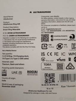 Inteligentný prsteň ULTRAHUMAN Ring AIR - 5