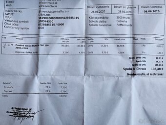 Predné tlmiče HONDA CBF 250 2004-2009 - 5