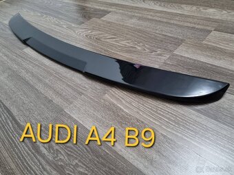 AUDI A4 S4 RS4 B9 spoiler kridlo lipko (čierne) na kufor - 5