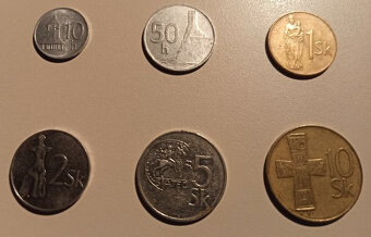ČESKOSLOVENSKÉ / SLOVENSKÉ - MINCE / BANKOVKY - 5