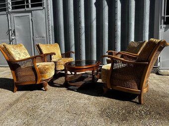 Starožitné ratanové kresla / sedenie - 5