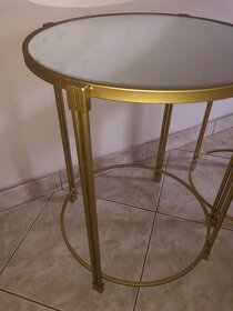 Glamour zlate stoliky, sada 2ks - maly a velky - 35% - 5