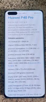 Huawei P40 Pro dual sim 8/256 - 5