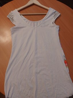 Damske kvetinove saty velkost M/L obtiahnute mini - 5