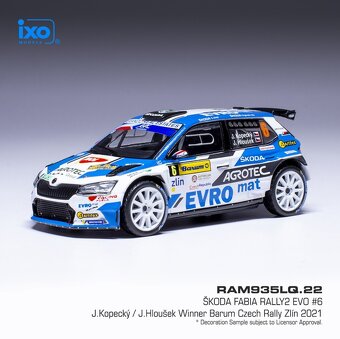 Modely Škoda Fabia Rally2 1:43 IXO - 5