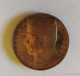 10 Kčs 1993 Štefaník - POOTOČENY RUB MINCE. - 5