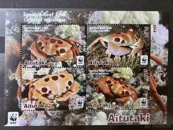 Poštové známky - Aitutaki kraby - 5