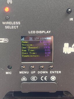 Predám nové baterkové LED PAR 6x18 RGBWAUV WiFi s kejsom - 5