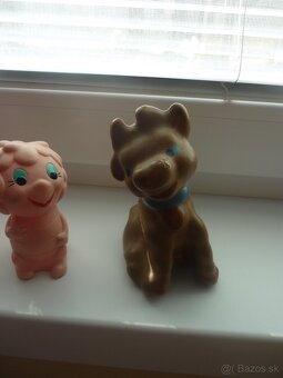 Retro pískacie hračky, staré, zberateľské. - 5