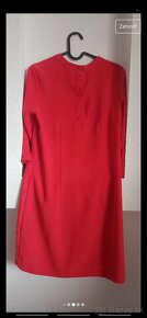 Rovné červené šaty - 5
