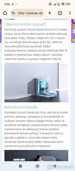 Predám ako nový robotický vysávač xiaomi mop C10 - 5