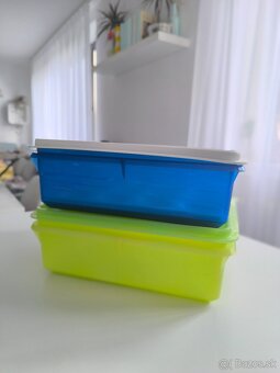 Tupperware štvorcová nádoba 25x25 zelená - 5