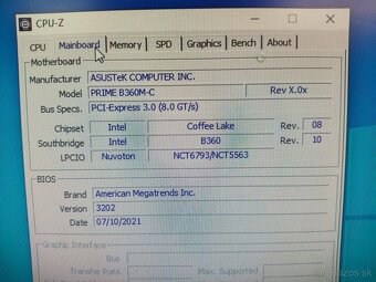 Asus B360M-C + procesor i3 8100 + SSD - 5
