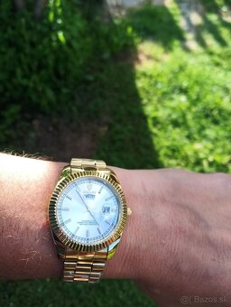 Hodinky Day Date nové, na štýl Rolex-iek - 5