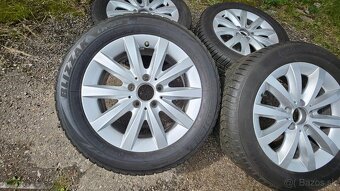 prodám ALU kola Mercedes 5x112 + Continental 205 - 5