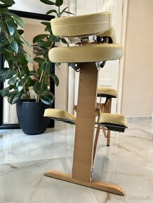 Masážna stolička skladacia drevená Vigor - 5