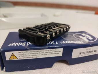 Hipshot 7 String Fixed Guitar Bridge 41075B - 5