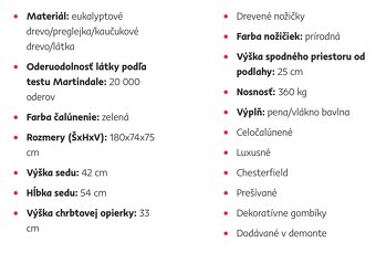 (DO 28.12.) Smaragdový gauč (3-miestny) - 5