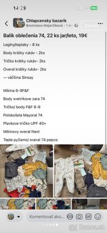 Set/suprava oblečenia jar/let 74 - 5