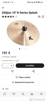 PREDAM SPLASH  ZILDJIAN K" CUSTOM  10" - 5