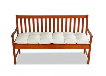 Poduška na lavicu 110-145x45x8 cm krémová antracitová - 5