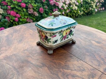 Starožitná keramická dóza - nová cena - 5