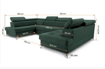 Predám sedačku Madryt vo farbe Vena 12 - 5