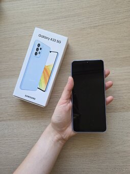 Funkčný mobil Samsung Galaxy A33 5G 128GB modrý baby blue - 5
